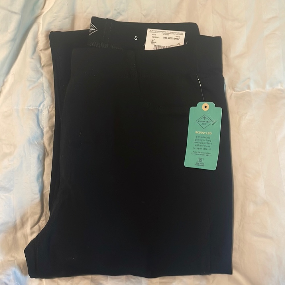 St. John's Bay Womens Mid Rise Ponte Legging Pant size S